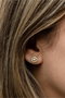 Heliophilia Silver Pendientes de Plata de Ley 925 con Baño de Oro y Circón